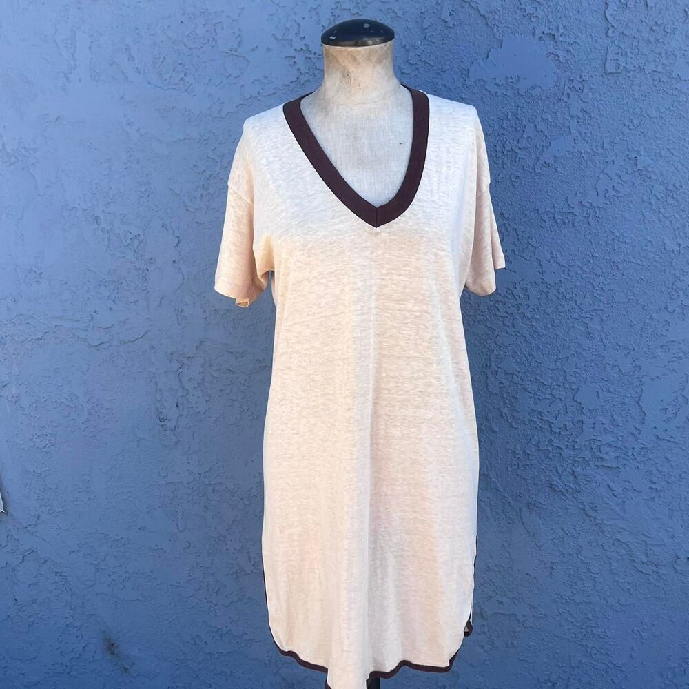 Vintage T-shirt Dress 80s Threadbare lounge tee Size M/L